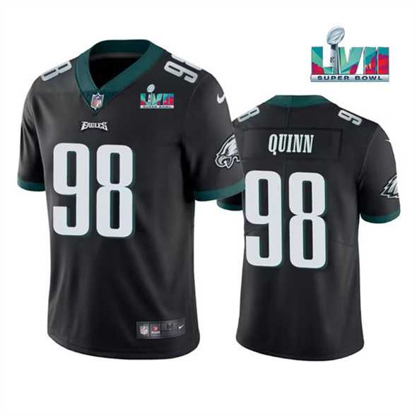 Men & Women & Youth Philadelphia Eagles #98 Robert Quinn Black Super Bowl LVII Vapor Untouchable Limited Stitched Jersey->philadelphia eagles->NFL Jersey